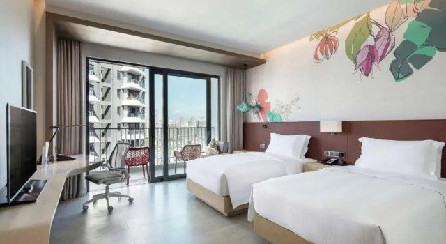 Двухместный номер Standard с балконом и с красивым видом из окна Hilton Garden Inn Sanya
