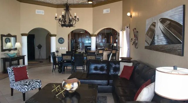 Stunning 3 Bedroom Beach Villa on Sandy Beach at Las Palmas Beachfront Resort V4 3 Villa by Redawning, Book Resort Puerto Penasco Sonora