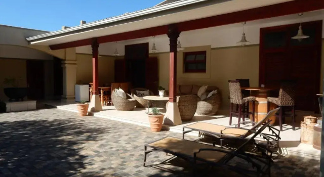 The Courtyard at La Loggia