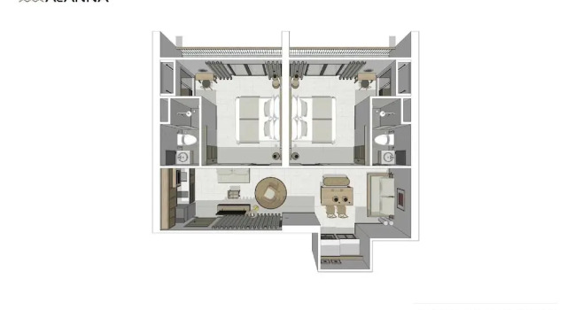 Семейный люкс с балконом Villa ALANNA