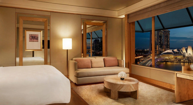 Двухместный номер Deluxe с видом на Marina Bay The Ritz-Carlton, Millenia Singapore