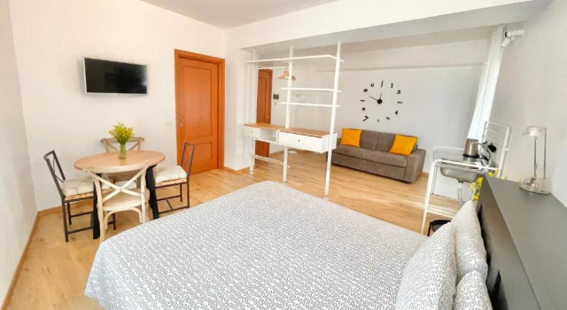Четырёхместный номер Standard с видом на горы Albergo Vittoria