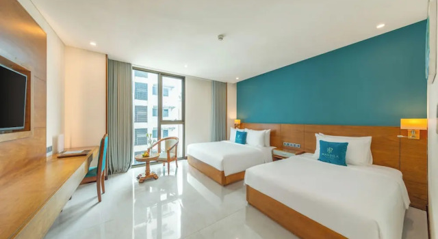 Трёхместный номер Deluxe с частичным видом на океан Mandila Beach Hotel Danang