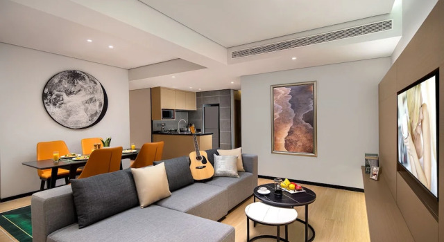 Апартаменты Premier с 2 комнатами Citadines Gaoxin Chengdu