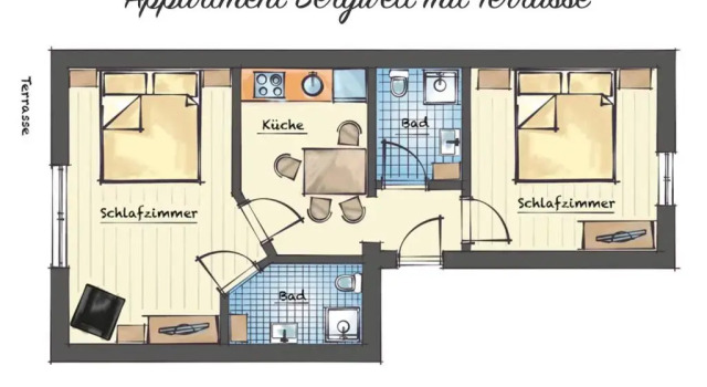 Апартаменты с 2 комнатами Appartements Naturnah