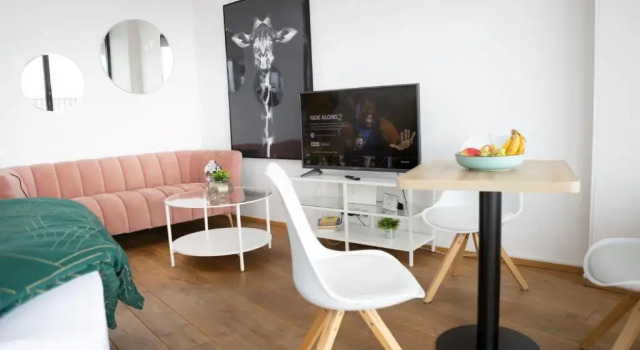 Апартаменты Helles Apartment mit tollem Blick über Augsburg
