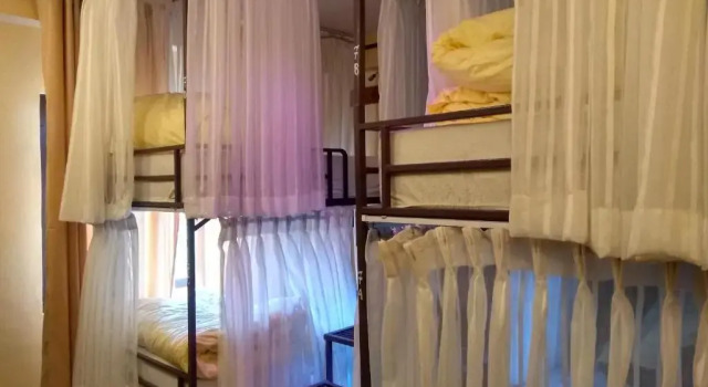 Кровать в общем номере Kiwi Backpackers Hostel Pokhara