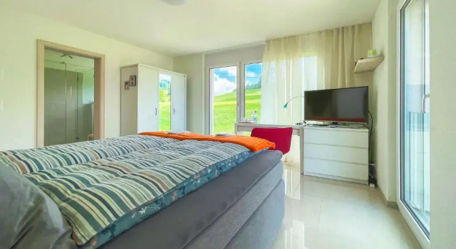 Люкс с видом на горы Belair Beinwil - B&B