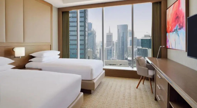 Апартаменты с 2 комнатами с видом на город Delta Hotels by Marriott City Center Doha