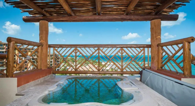 Люкс с 3 комнатами oceanfront Villa Del Palmar Cancun Luxury Beach Resort Spa