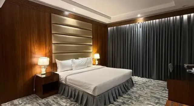 Четырёхместный номер Deluxe Hotel Ajnihat Safwat Taiba-فندق أجنحة صفوة طيبة