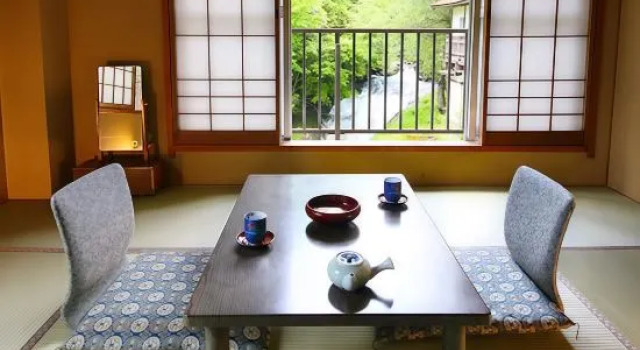 Номер Standard с видом на реку Yama no Yado Meiji Onsen