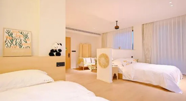 Семейный люкс Yunqi Yougu Private Tang Homestay Ya'an Bifengxia Branch