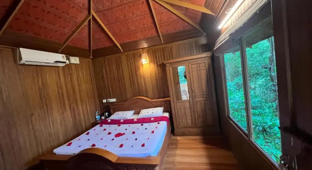 Коттедж с красивым видом из окна Planet Green Plantation Resorts, Wayanad, Kerala