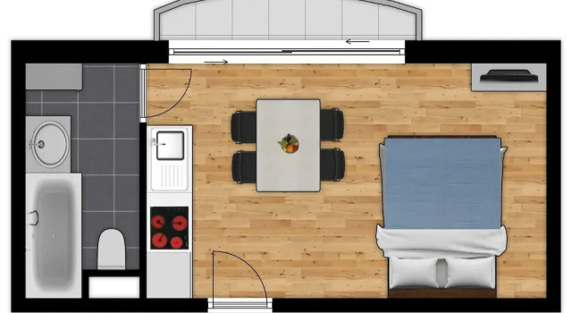 Студия с балконом Holiday Suites De Haan