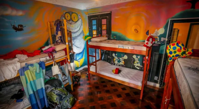 Кровать в общем номере Books Hostel