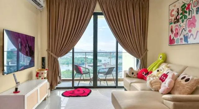 FunxVivid Seaview 2BR 2CP near SG CIQ KSL ZooJB, Réserver Hôtel Johor Bahru Johor