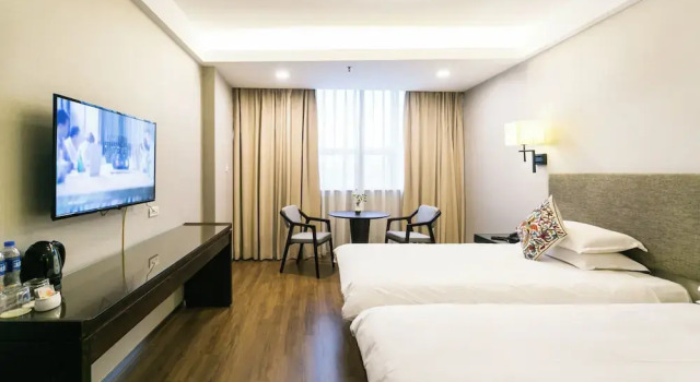 Standardowy dwuosobowy pokój SSAW Boutique Hotel Shaoxing Ancient Town