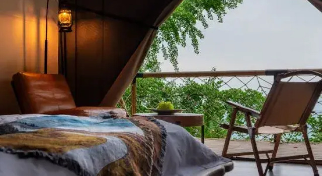 Тент с 5 комнатами Mount Qingcheng Houshanli Homestay