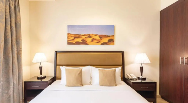 Апартаменты с 2 спальнями с видом на море Roda Amwaj Suites