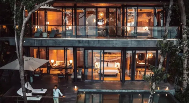 Вилла с 2 комнатами с балконом и oceanfront Six Senses Krabey Island