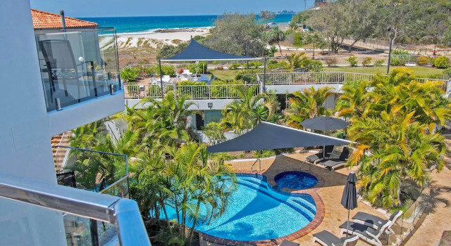 Апартаменты Standard с 2 комнатами с видом на океан Sandcastles On Currumbin Beachfront, Gold Coast