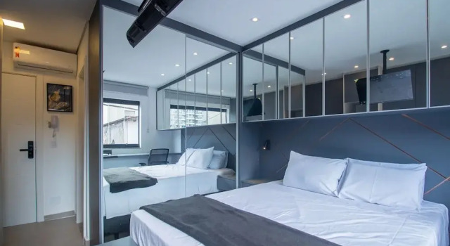 Студия Studio Near Ibirapuera Shopping Mall Sp-ap12