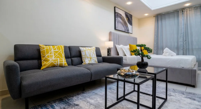 Tanin - Luxurious and Contemporary Studio in JLT Cluster R, Забронировать Апартаменты/квартира Апартаменты Эмирата Дубая, рядом с Dubai Marina Yacht Club, Апартаменты/квартира