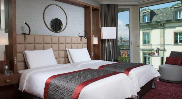Двухместный номер Fairmont с частичным видом на озеро Fairmont Grand Hôtel Genève