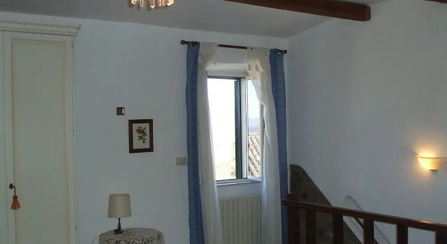 Blue House Near Bagnoregio-overlooking the Umbrian Mountains and Tiber Valley