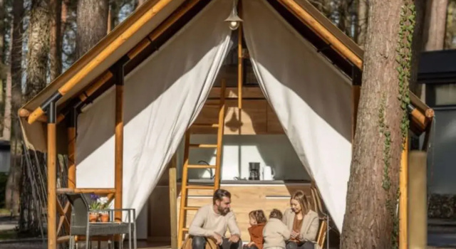Papendaal lodge 6 Glampingtent, Забронировать Кемпинг Кемпинги и глэмпинги Hoge Kempen, Кемпинг