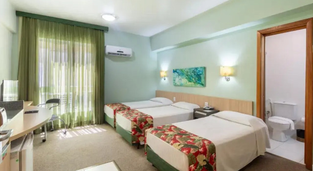 Трёхместный номер Standard Eko Residence Hotel - próximo a Santa Casa e Auditório Araujo Vianna