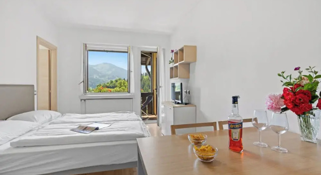 Апартаменты c 1 комнатой с балконом и с видом на горы Residence Lagorai