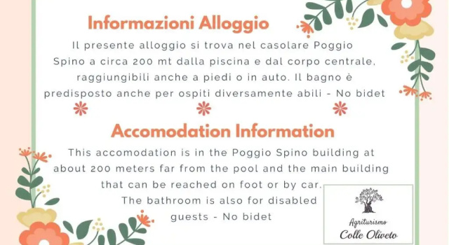 Апартаменты Agriturismo Colle Oliveto