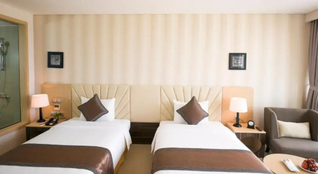 Двухместный номер Deluxe с балконом и с видом на горы Muong Thanh Luxury Phu Quoc Hotel