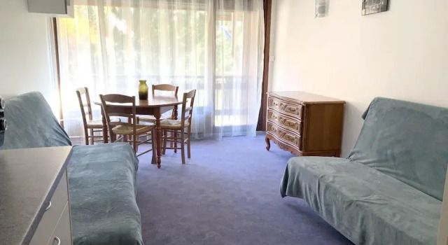 Studio in Mont-de-lans, With Wonderful Mountain View and Furnished Balcony - 10 m From the Slopes