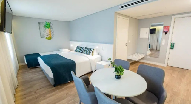 Standardowy dwuosobowy pokój Ilha Hostel & Suites
