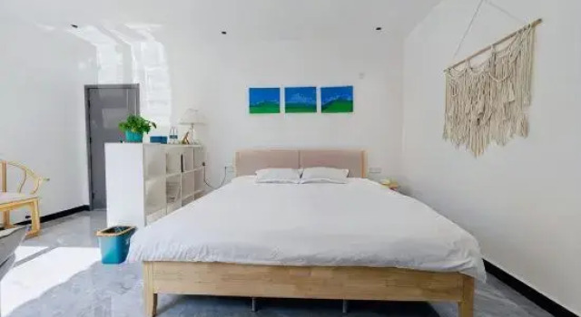 Кровать в общем номере Flower House Farm Homestay(Miyun Reservoir Store)