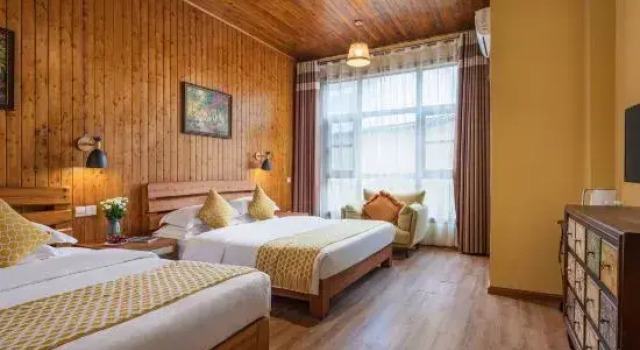 Двухместный номер Standard с балконом и с красивым видом из окна YangShuo Coco Garden Villa-Western food&English Guide