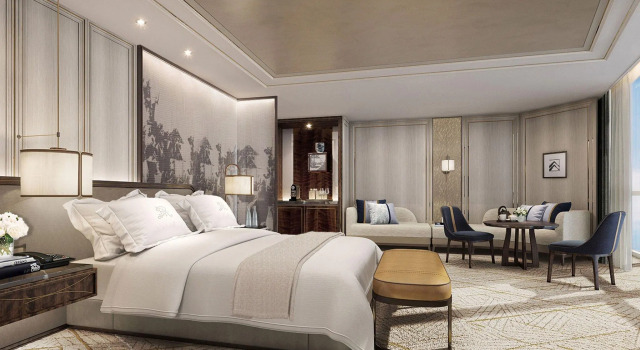 Двухместный люкс Caroline Astor с видом на океан The St. Regis Qingdao