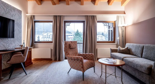 Полулюкс с балконом и с видом на горы Hotel der Wiesenhof
