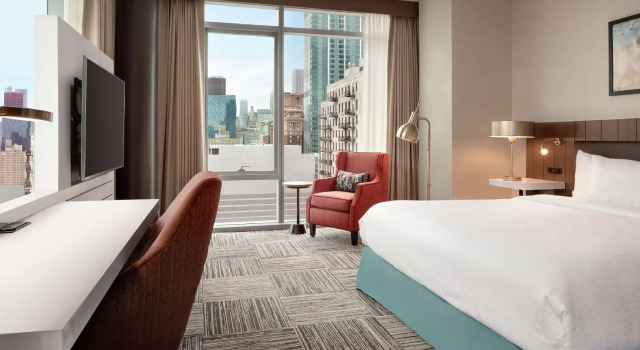 Двухместный номер Corner Accessible Homewood Suites By Hilton Chicago Downtown South Loop