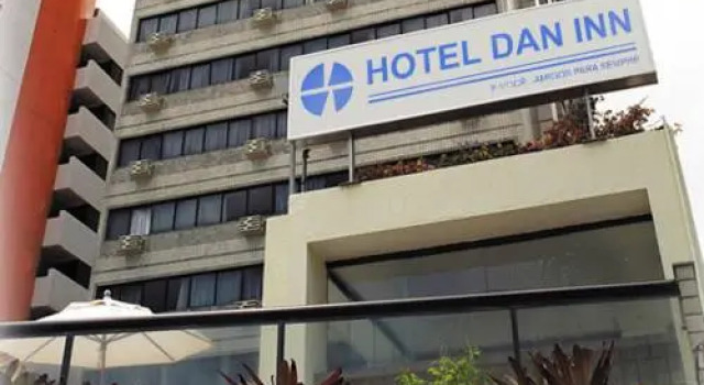 Кровать в общем номере Hotel Dan Inn Mar Piedade - Grande Recife By Nacional Inn