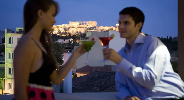 Полулюкс с балконом и с видом на город O&B Athens Boutique Hotel