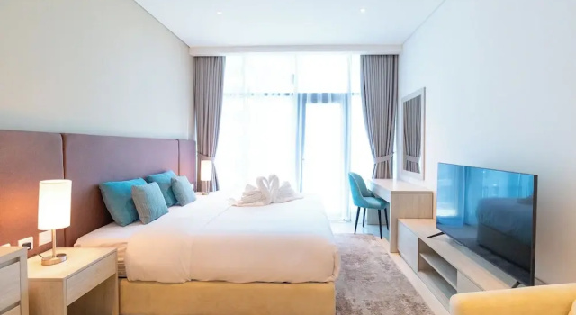 Студия Deluxe Seven Palm Residences Palm Jumeirah by Happy Season