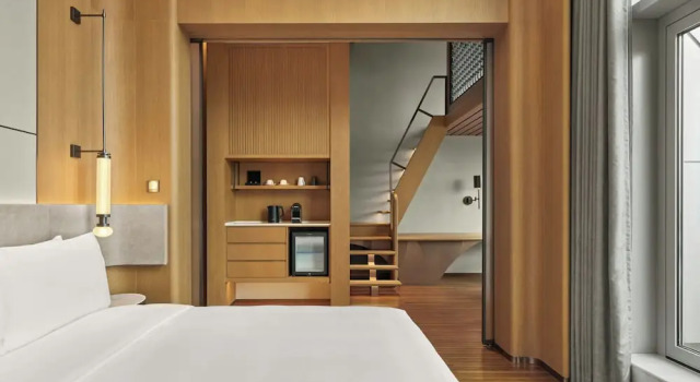 Двухместный семейный люкс с видом на город AC Hotel by Marriott Hangzhou