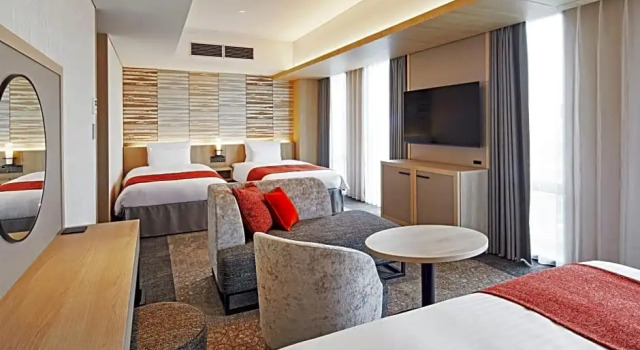 Трёхместный (3 beds and 1 stacking bed) номер Emion Hotel Emion Kyoto