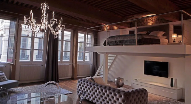 Le Carré Mercière , Appartements de Luxe au cœur de Lyon, Loft, Забронировать Отель 02. Прескиль Лион