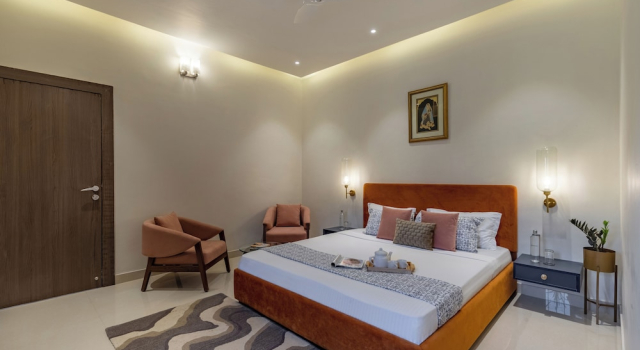 Вилла Deluxe с балконом и с видом на город ELIVAAS Shourya Zenna Luxe 3BHK Villa with Pvt Pool, Udaipur