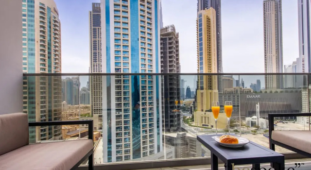 Студия Studio Near Dubai Mall Skyline View